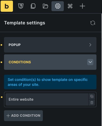 BricksBuilderでポップアップを作成する